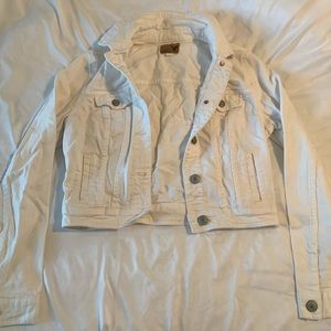 White jean jacket